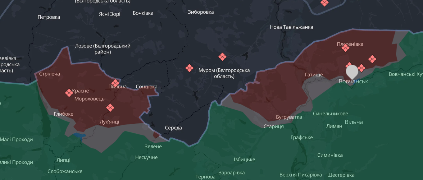 Карта бойових дій в Україні станом на 25 жовтня 2024 року фото 1