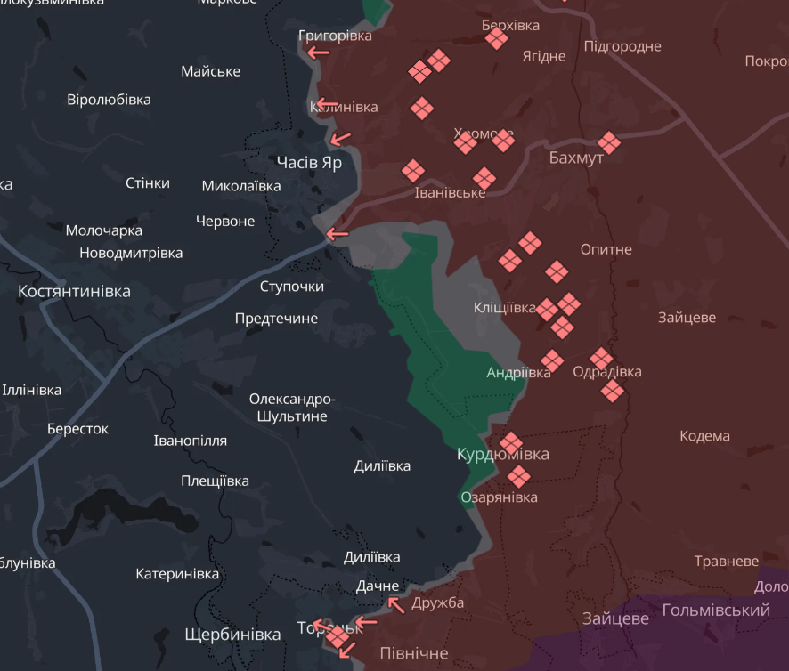 Карта бойових дій в Україні станом на 9 листопада 2024 року фото 5