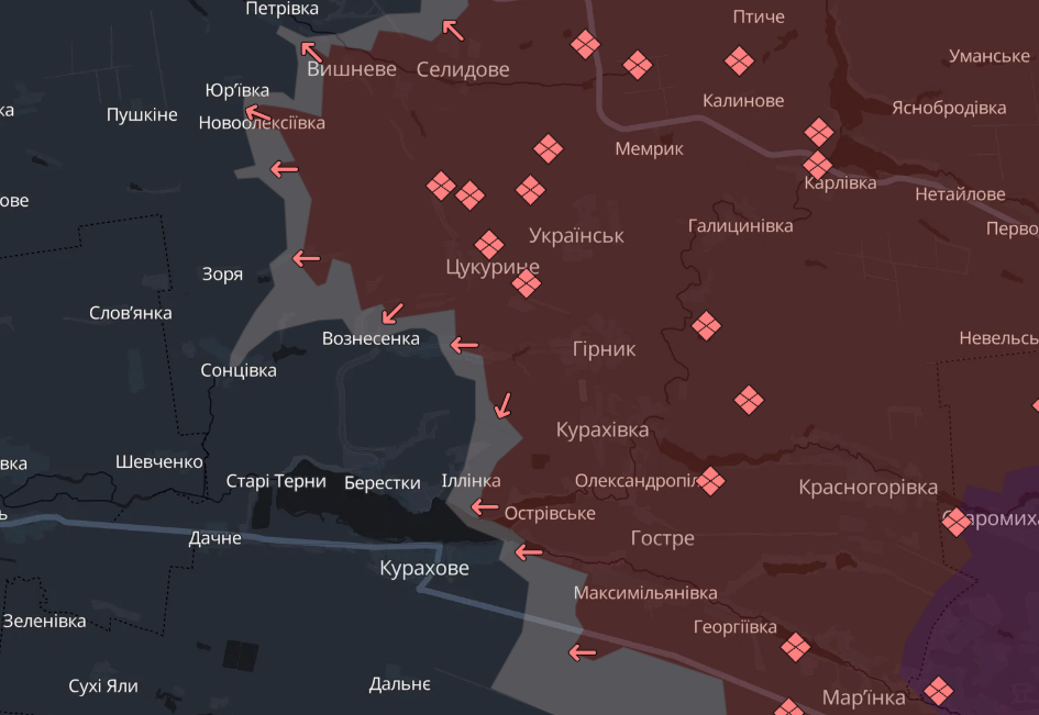 Карта бойових дій в Україні станом на 9 листопада 2024 року фото 7