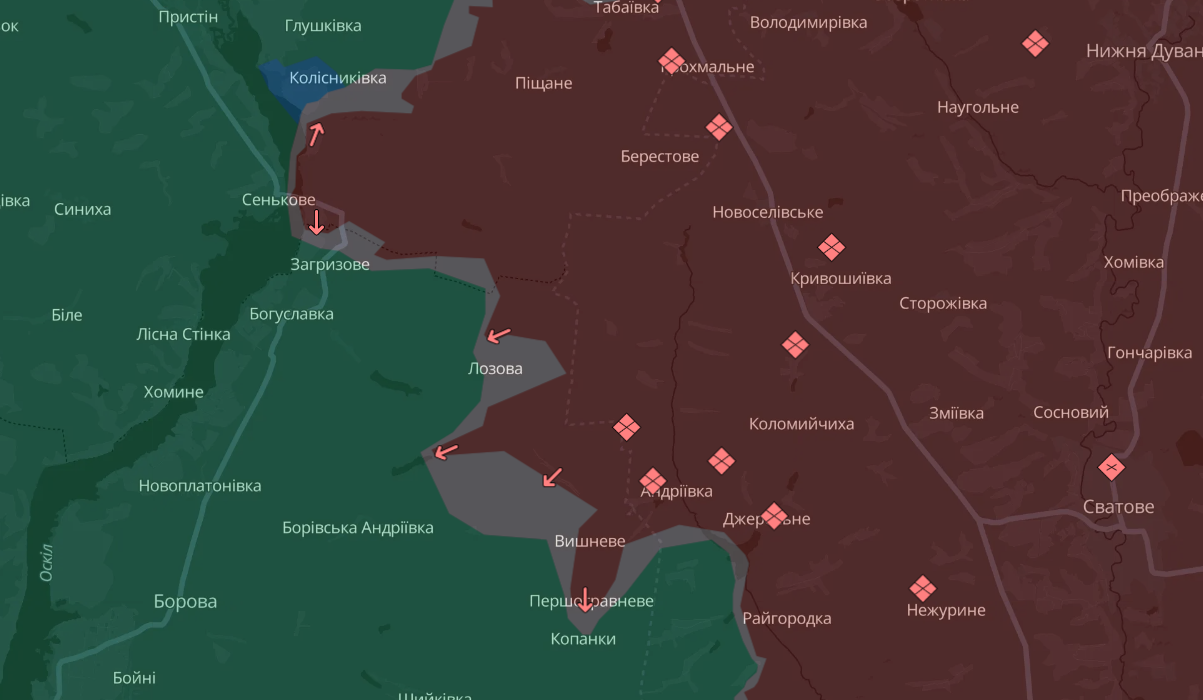 Карта бойових дій в Україні станом на 31 грудня 2024 року фото 3