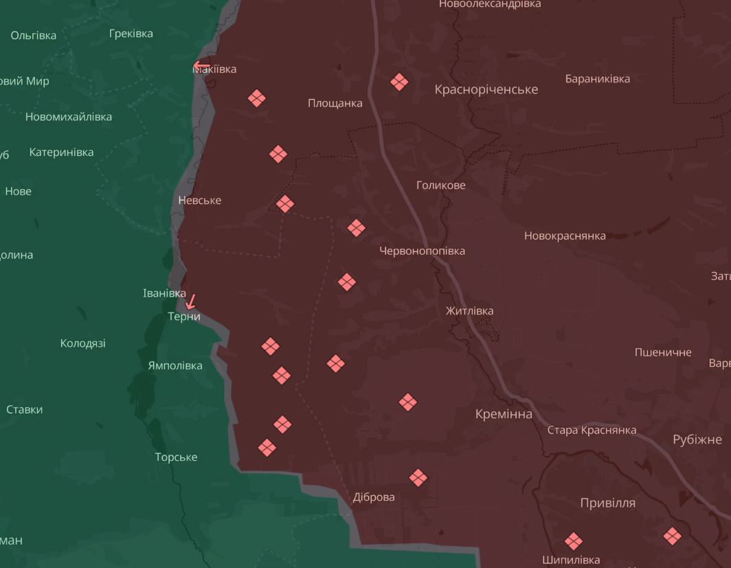 Карта бойових дій в Україні станом на 31 грудня 2024 року фото 4
