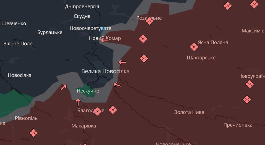 Карта бойових дій в Україні станом на 31 грудня 2024 року фото 9