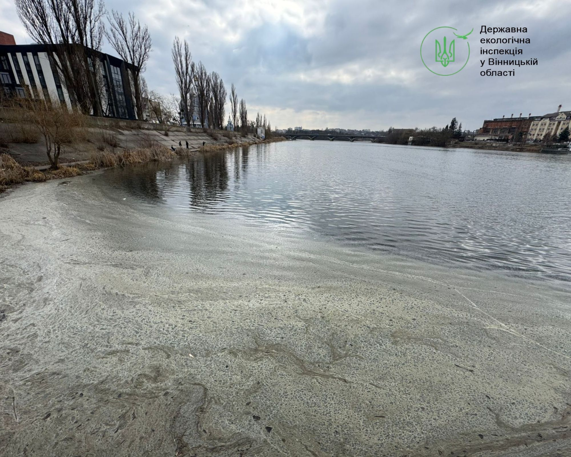 Вінниця: на річці Південний Буг виявлено плями невідомого походження фото 2