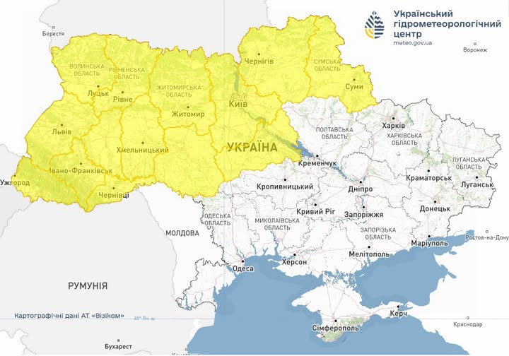 Негода 7 серпня: де очікуються грози та шквали фото 1
