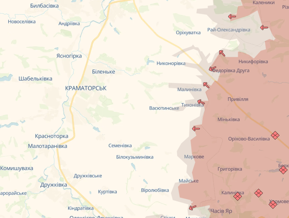 Карта бойових дій в Україні станом на 18 вересня 2026 року фото 6