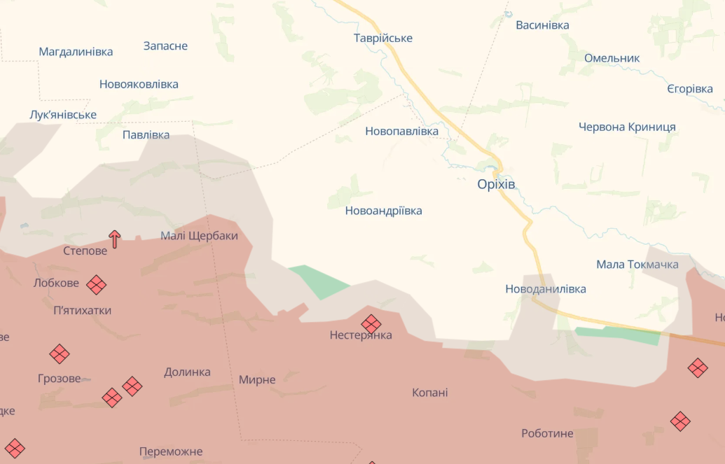 Карта бойових дій в Україні станом на 1 жовтня 2026 року фото 11