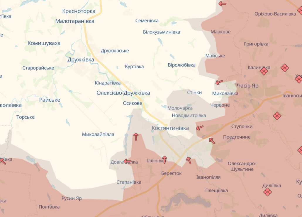 Карта бойових дій в Україні станом на 1 жовтня 2026 року фото 7