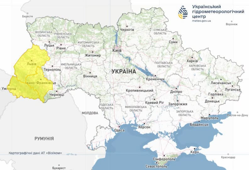 Негода в Україні 22 жовтня: які області накриють сильні дощі фото 1