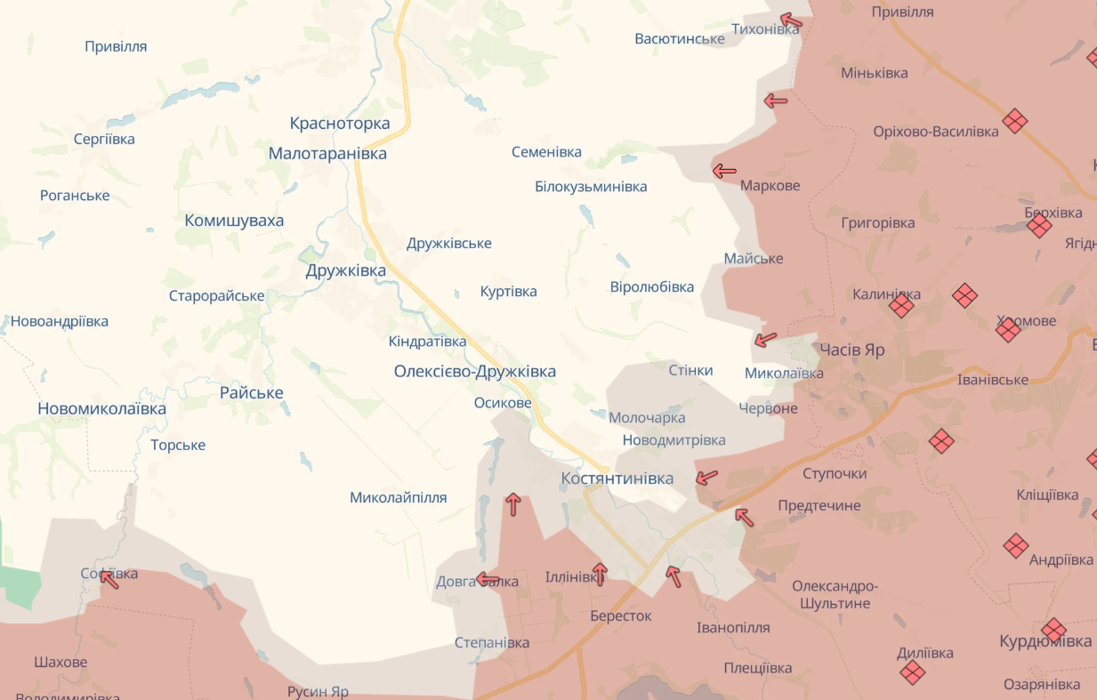 Карта бойових дій в Україні станом на 27 жовтня 2026 року фото 6