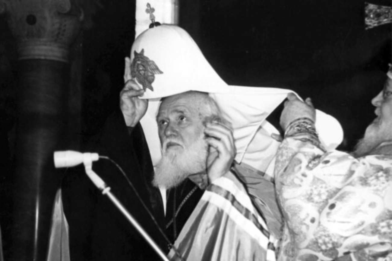 Під час інтронізації патріарха Київського і всієї Руси-України Філарета. Київ, 22 жовтня 1995 року