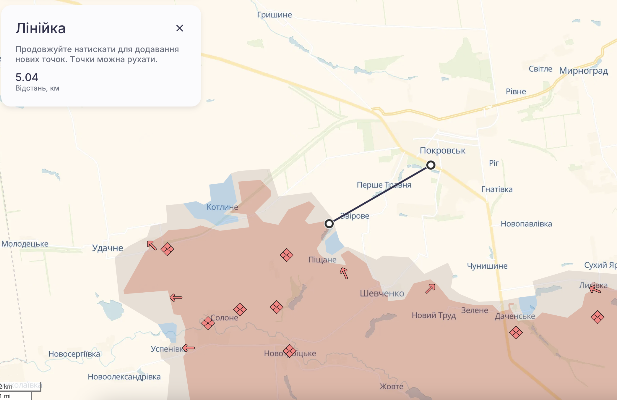 Окупаційна армія РФ перебуває в 5 км від Покровська