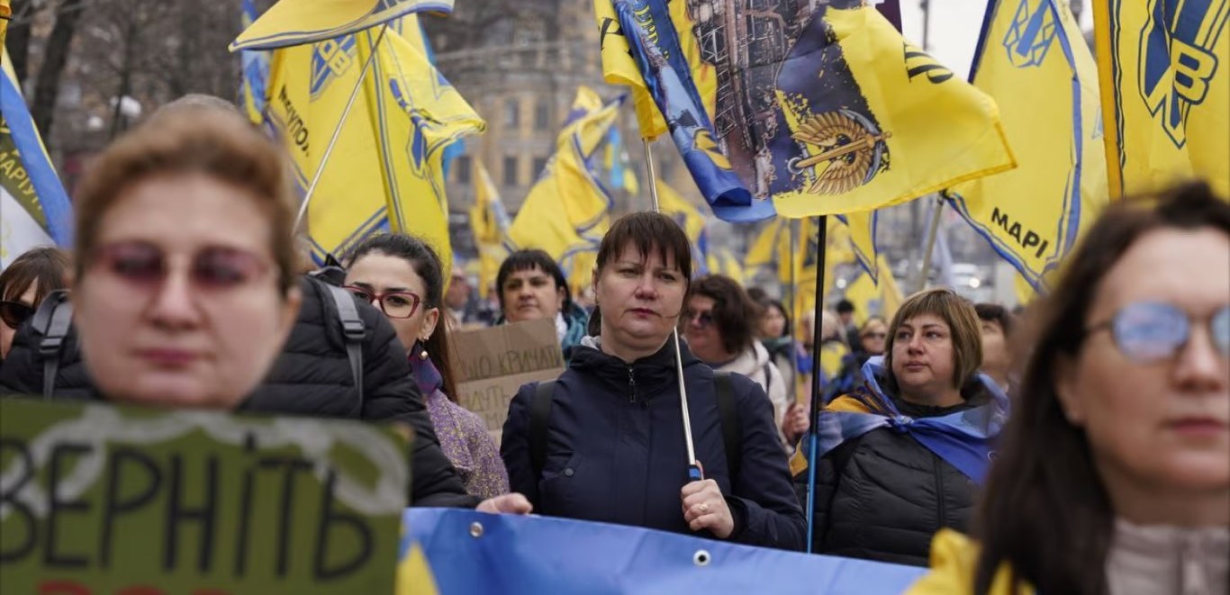 Акція на підтримку полонених «азовців» відбулася в Києві