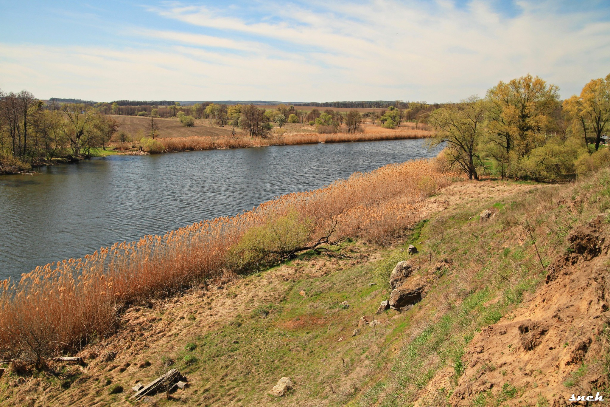 Вид з городища на Рось