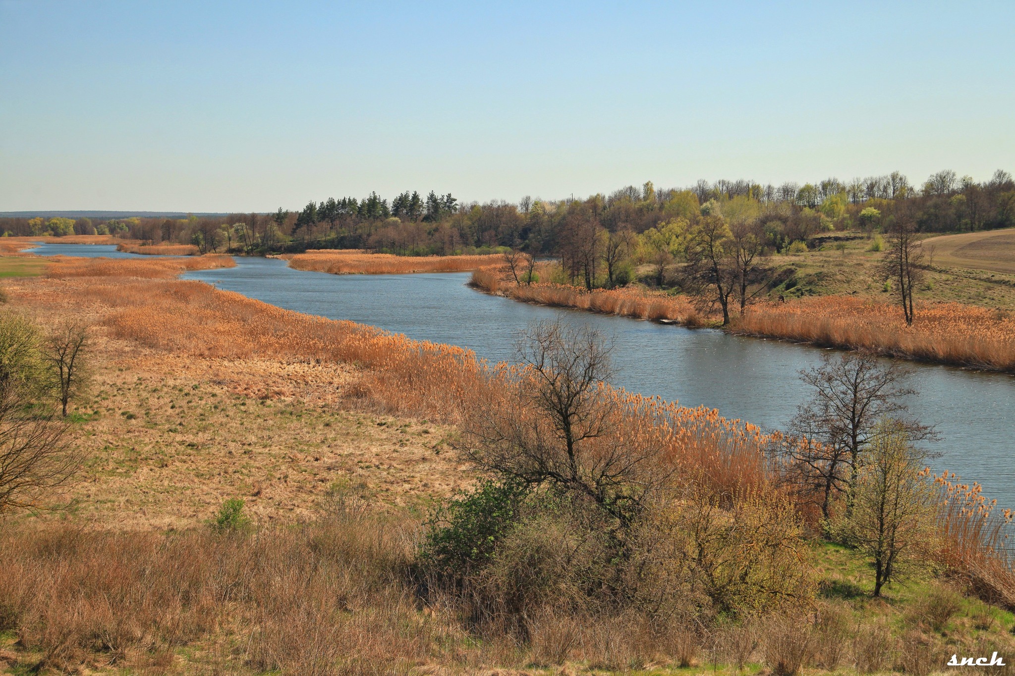Вид з городища на Рось