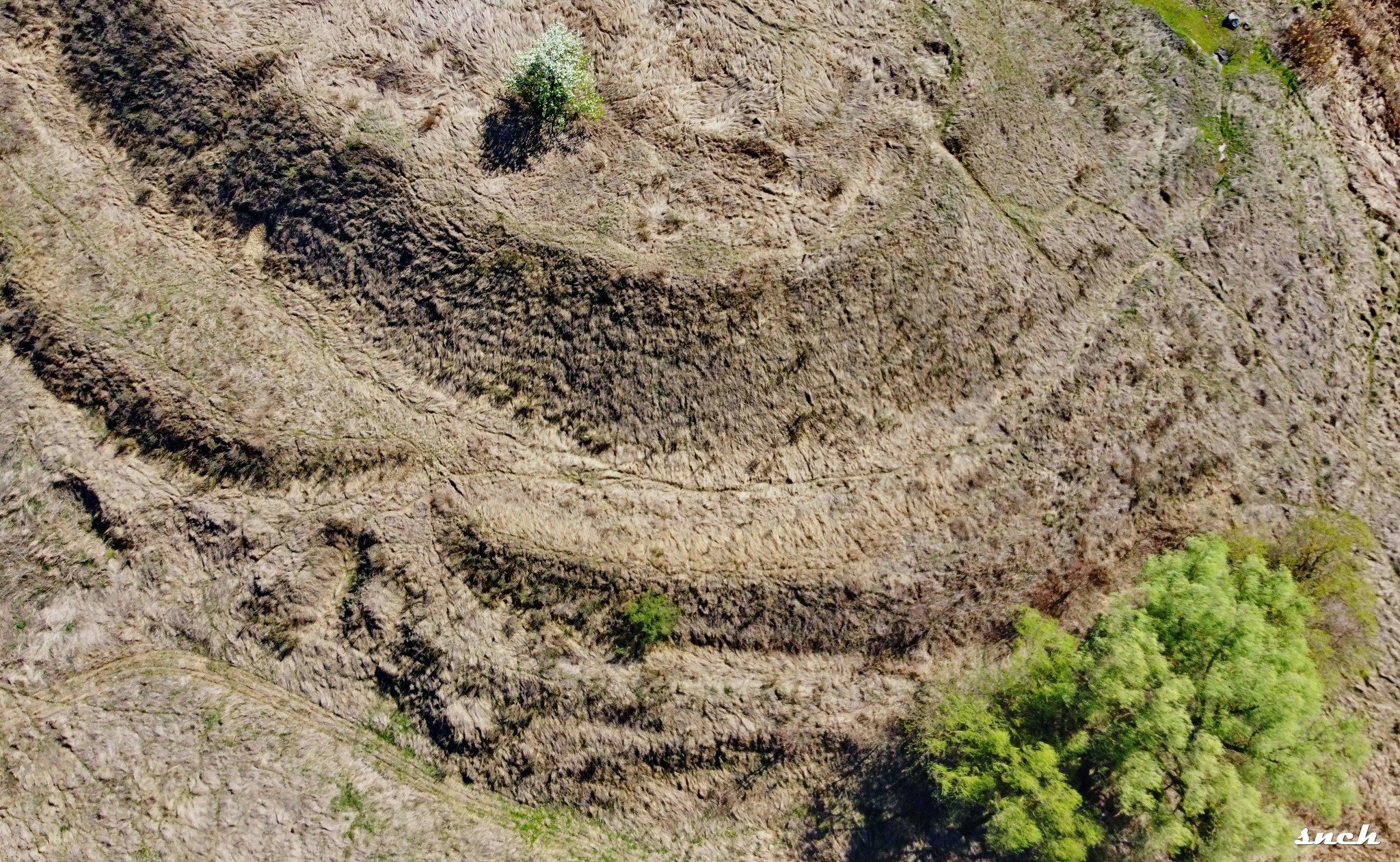 Половецьке городище. Рів між валами