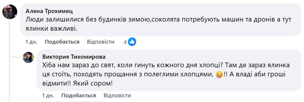 Новорічна ялинка у Броварах викликала гостру суперечку серед містян фото 3