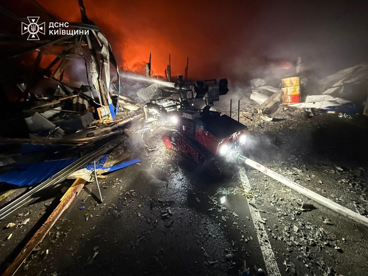 Наслідки масованого ворожого обстрілу по Київщині 6 грудня 2025 року