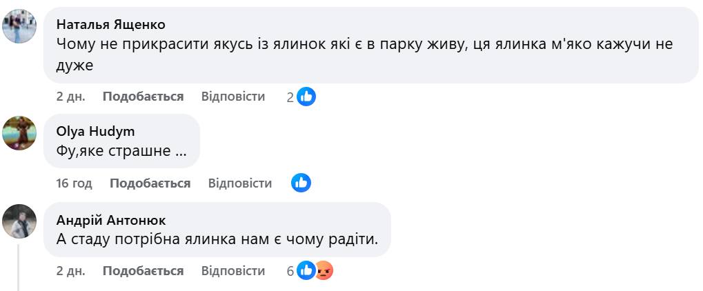 Новорічна ялинка у Броварах викликала гостру суперечку серед містян фото 4