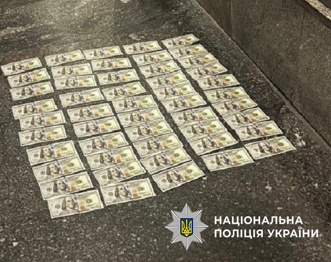 Кошти вилучені під час затримання організатора схеми