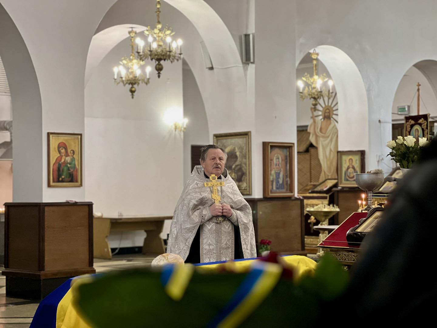 Прощання з Дмитром Букрєєвим у Свято-Покровському соборі Рівного