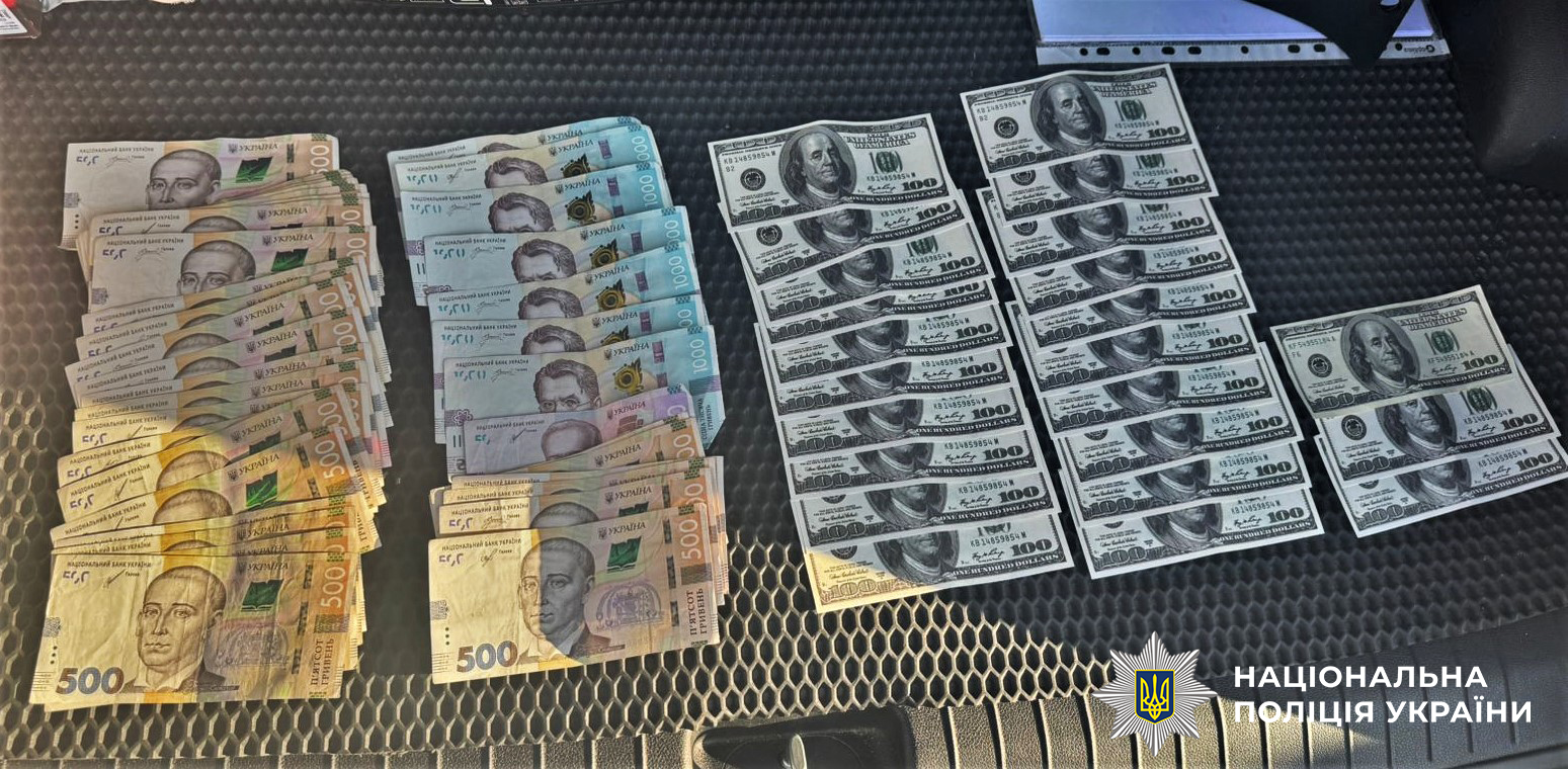 Кошти, вилучені під час затримання