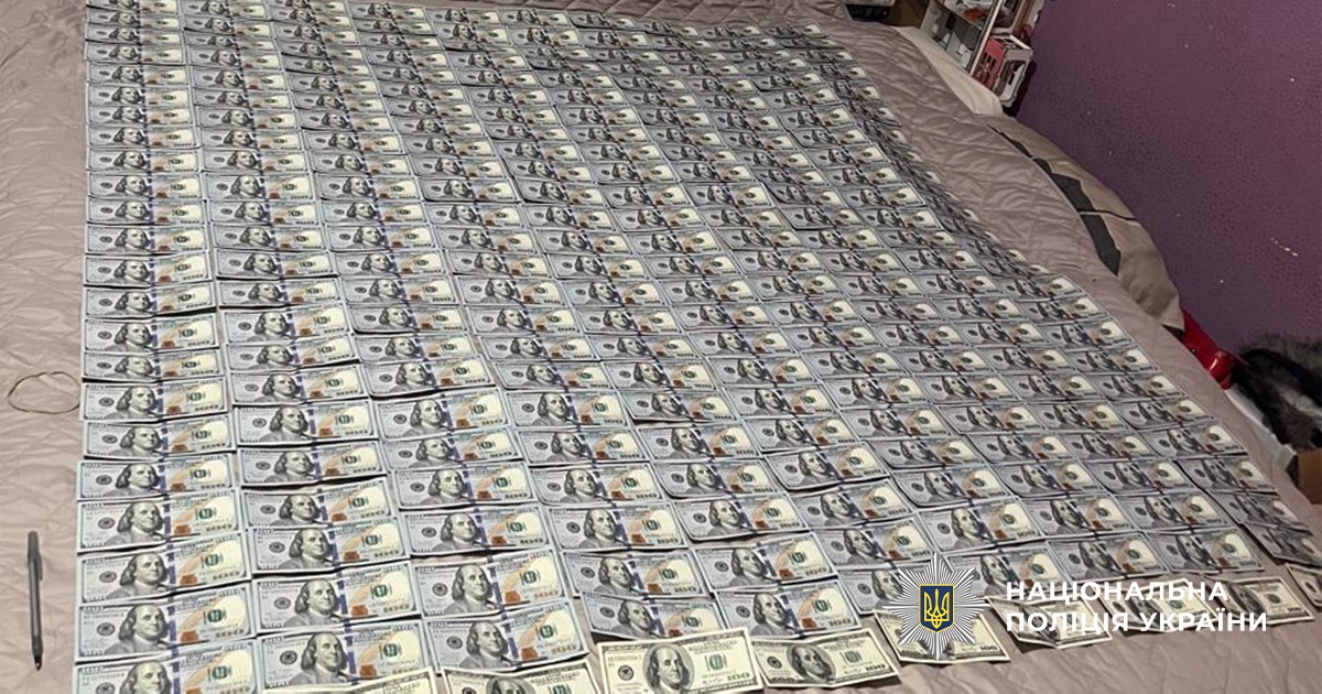 Кошти, вилучені під час одного з обшуків