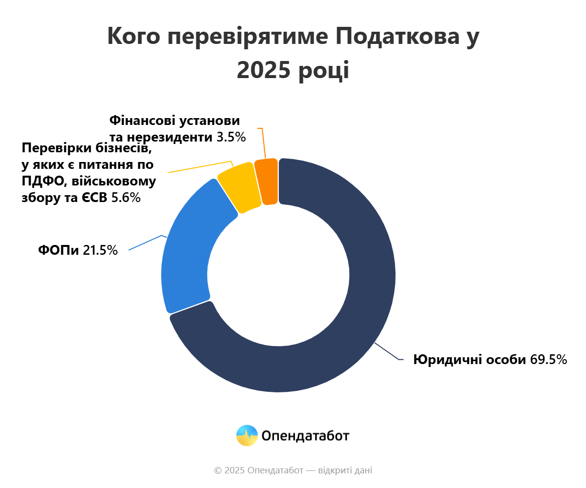 Кого перевірятиме Податкова у 2025 році