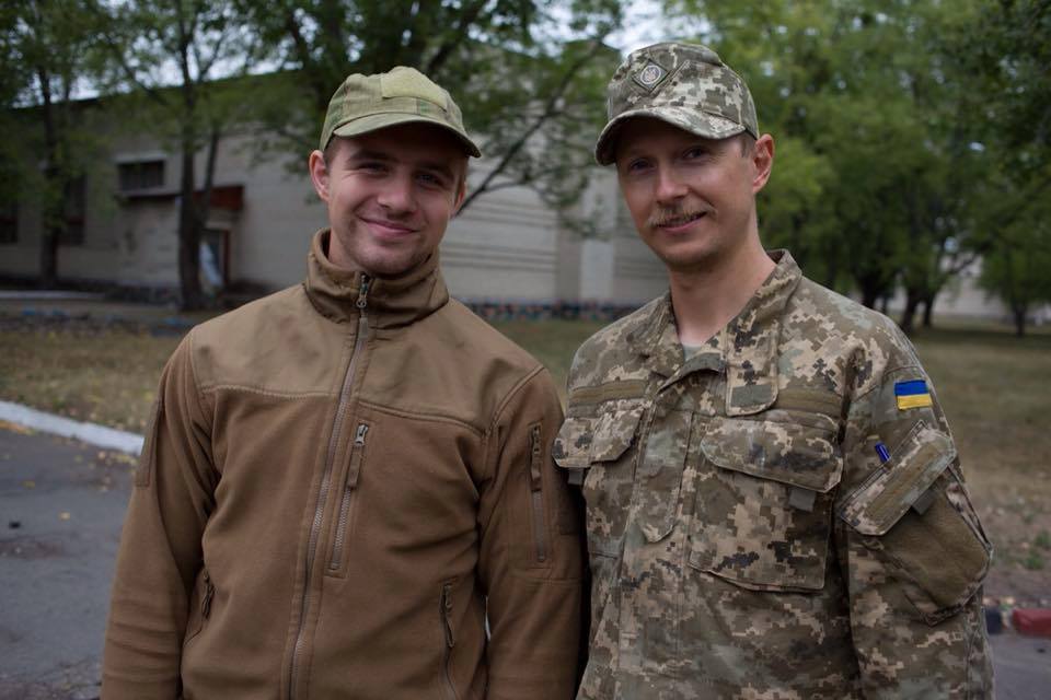 Артем Димид із Майклом Щуром (Романом Вінтонівим), літо 2015 року.