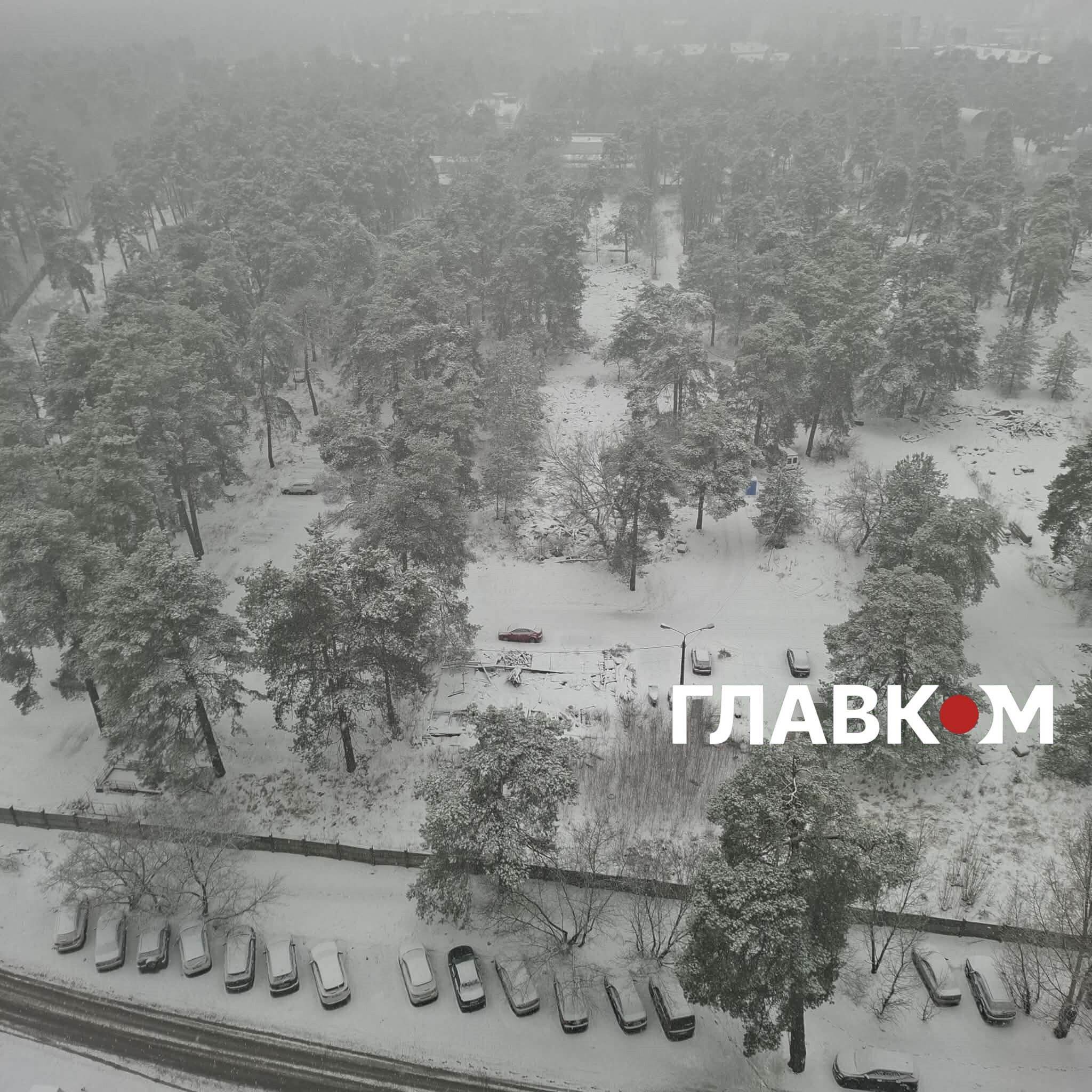 Київ засипає снігом