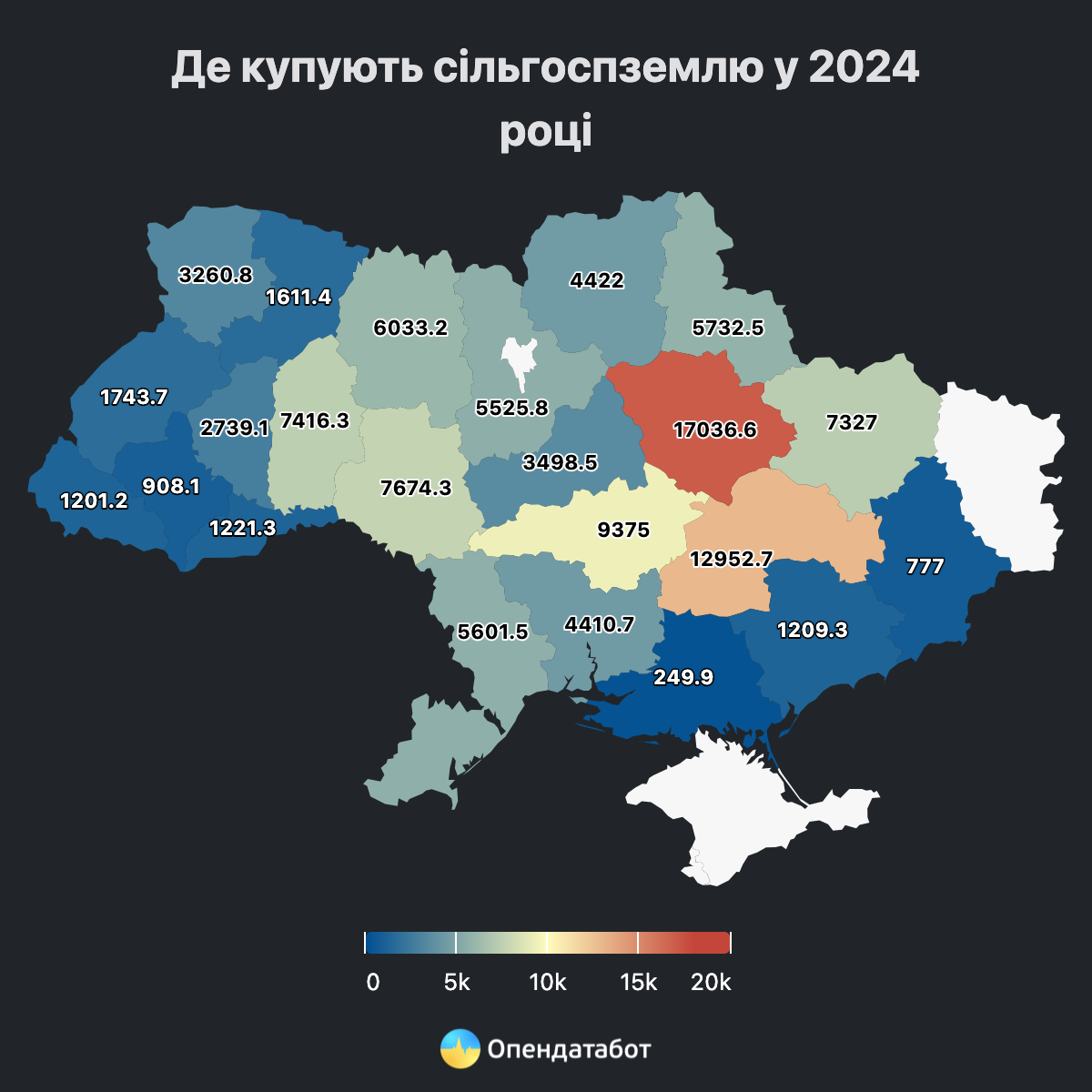 Де купують землю найбільше