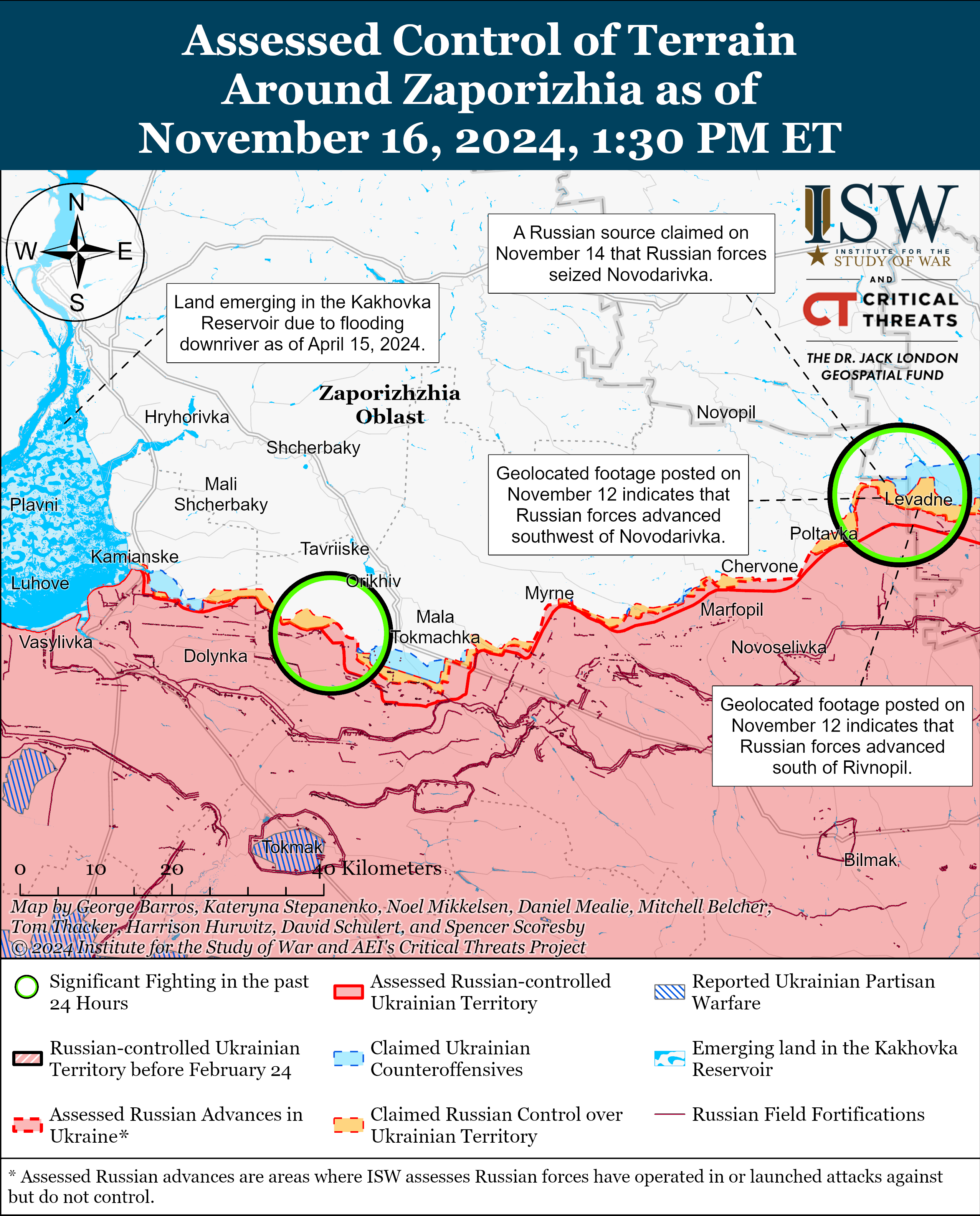 Ворог продовжує тиснути та просувається на шести напрямках – карти ISW фото 5