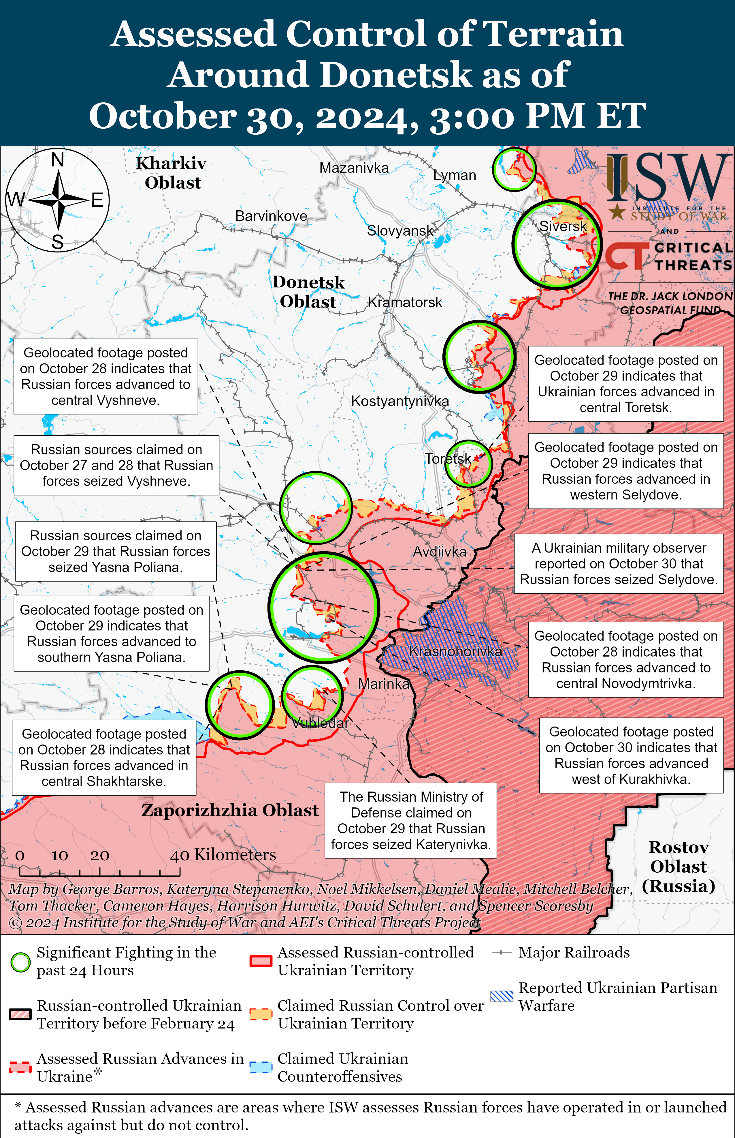 Росіяни просунулись на кількох напрямках, включаючи Донецьку область та Курщину – ISW фото 4