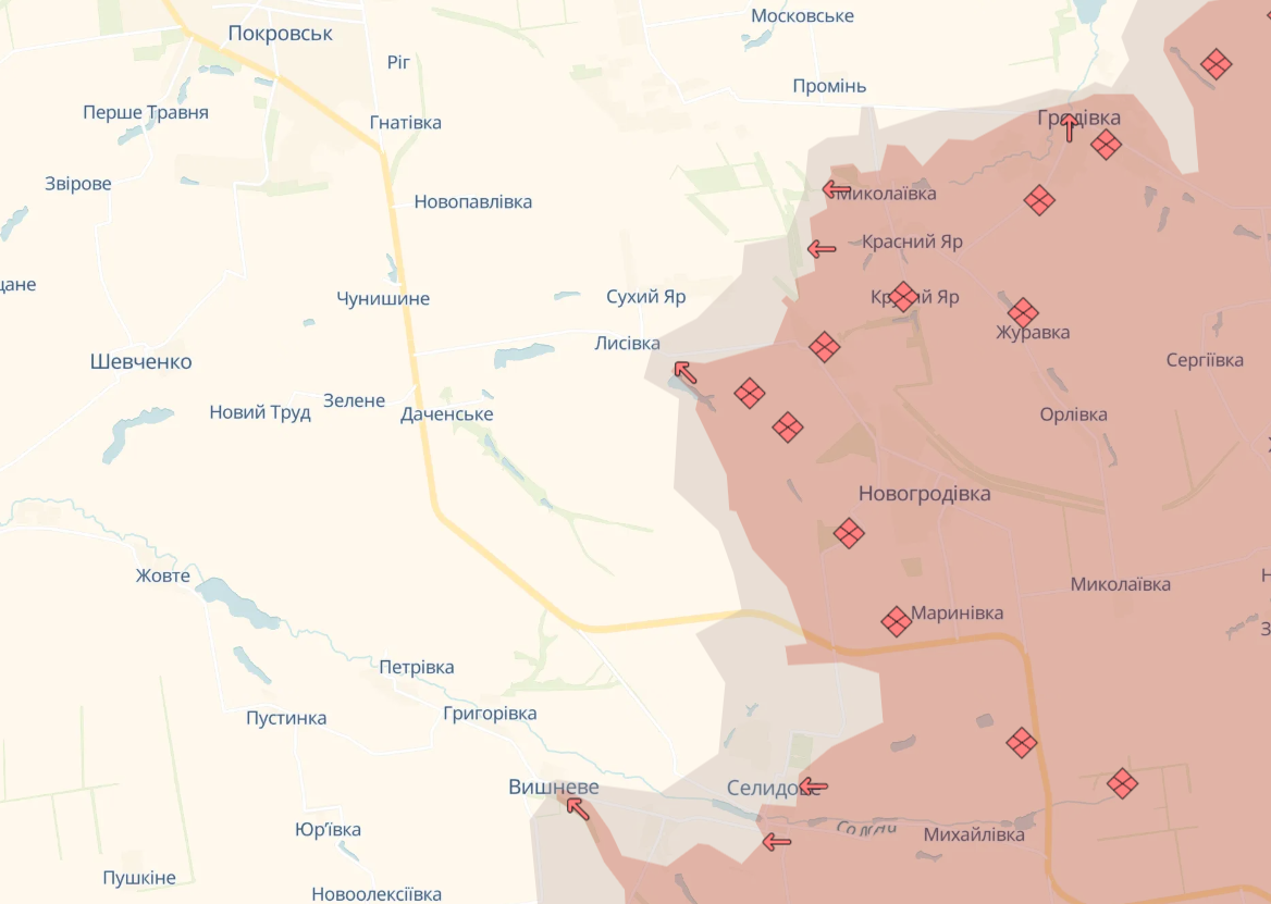 Карта бойових дій в Україні станом на 31 жовтня 2024 року фото 6