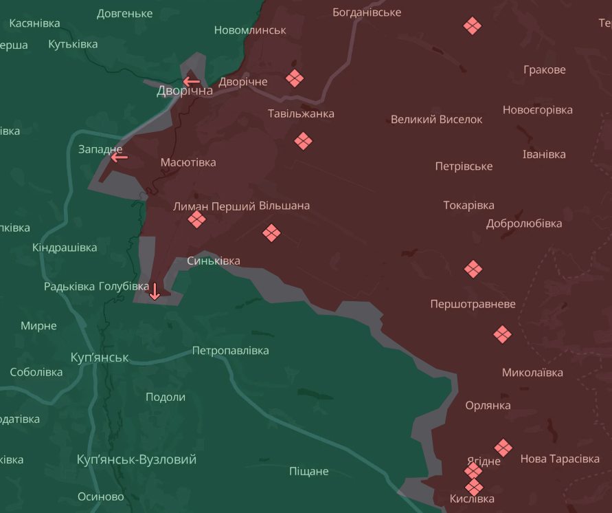 Карта бойових дій в Україні станом на 13 січня 2025 року фото 3