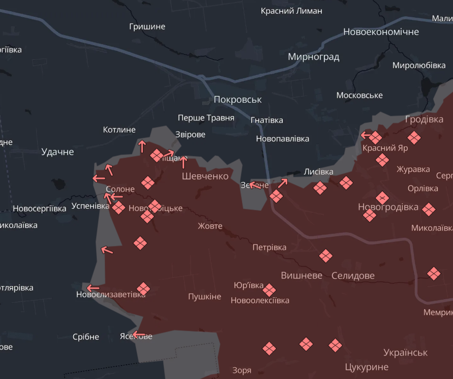 Карта бойових дій в Україні станом на 13 січня 2025 року фото 7