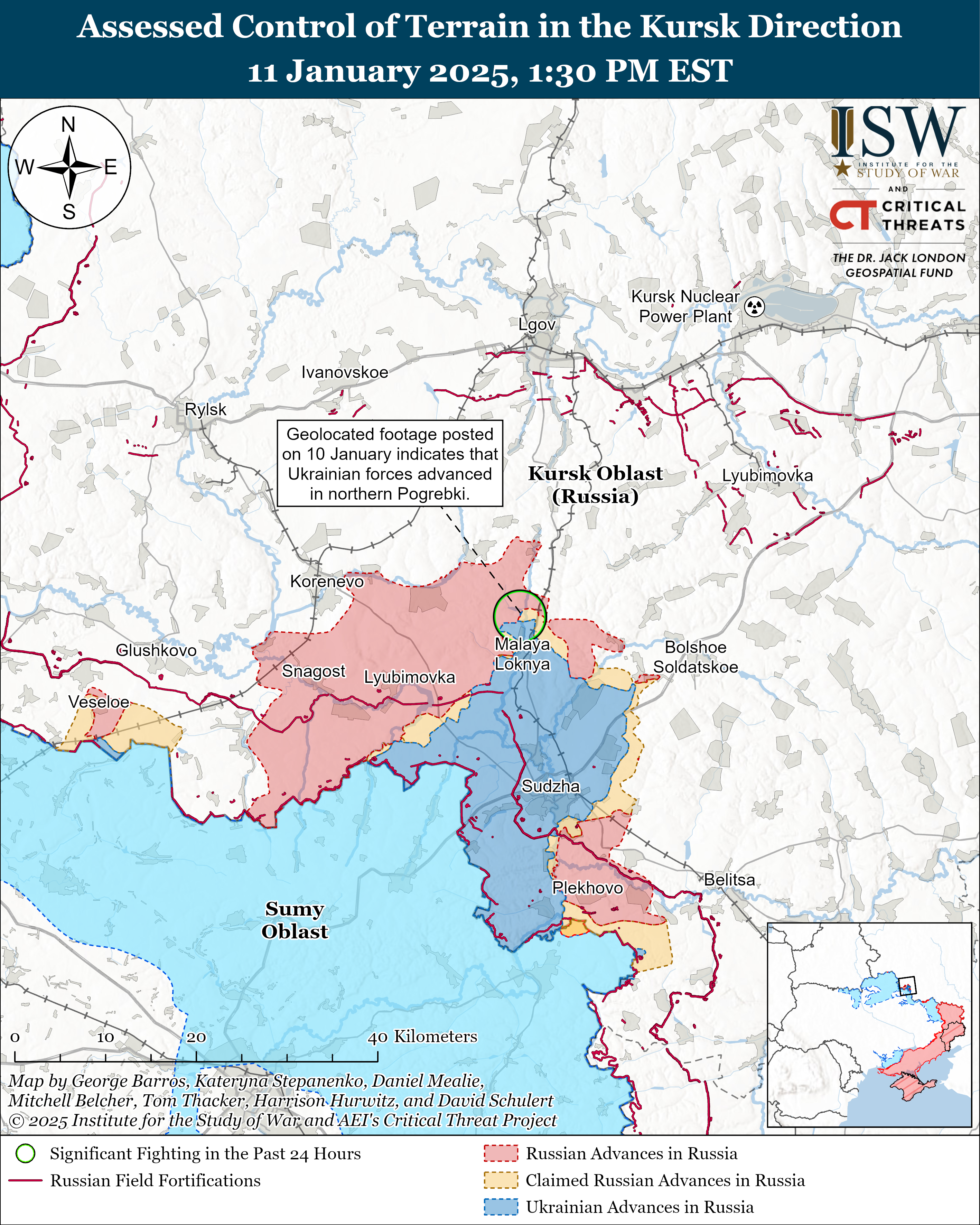 Українські війська просунулися на Курщині – карти ISW фото 1