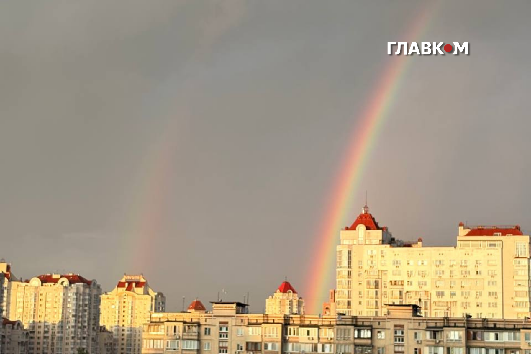 Над Києвом після дощу з'явилася подвійна веселка (фото) фото 5
