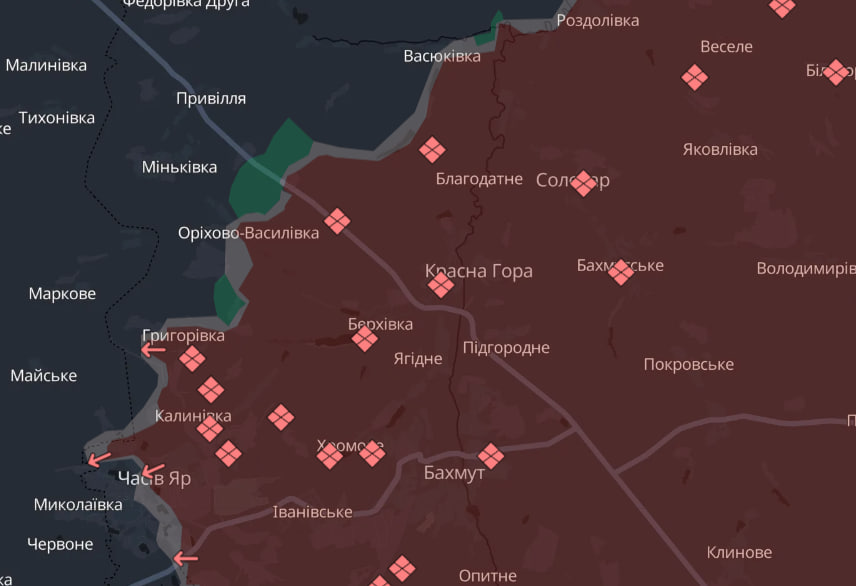 Карта бойових дій в Україні станом на 18 березня 2025 року фото 3