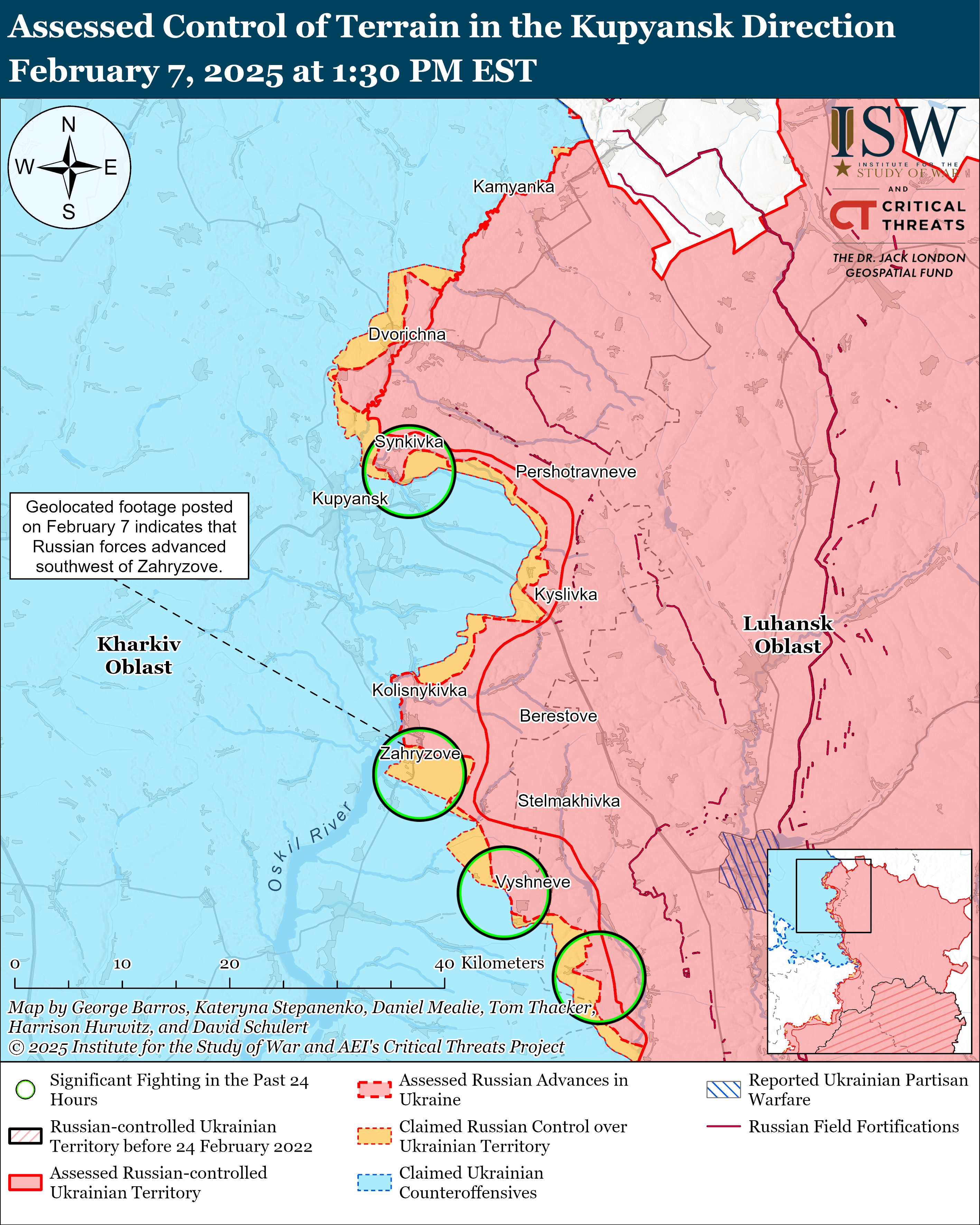 Російські війська просунулися поблизу Борової та Торецька – карти ISW фото 4