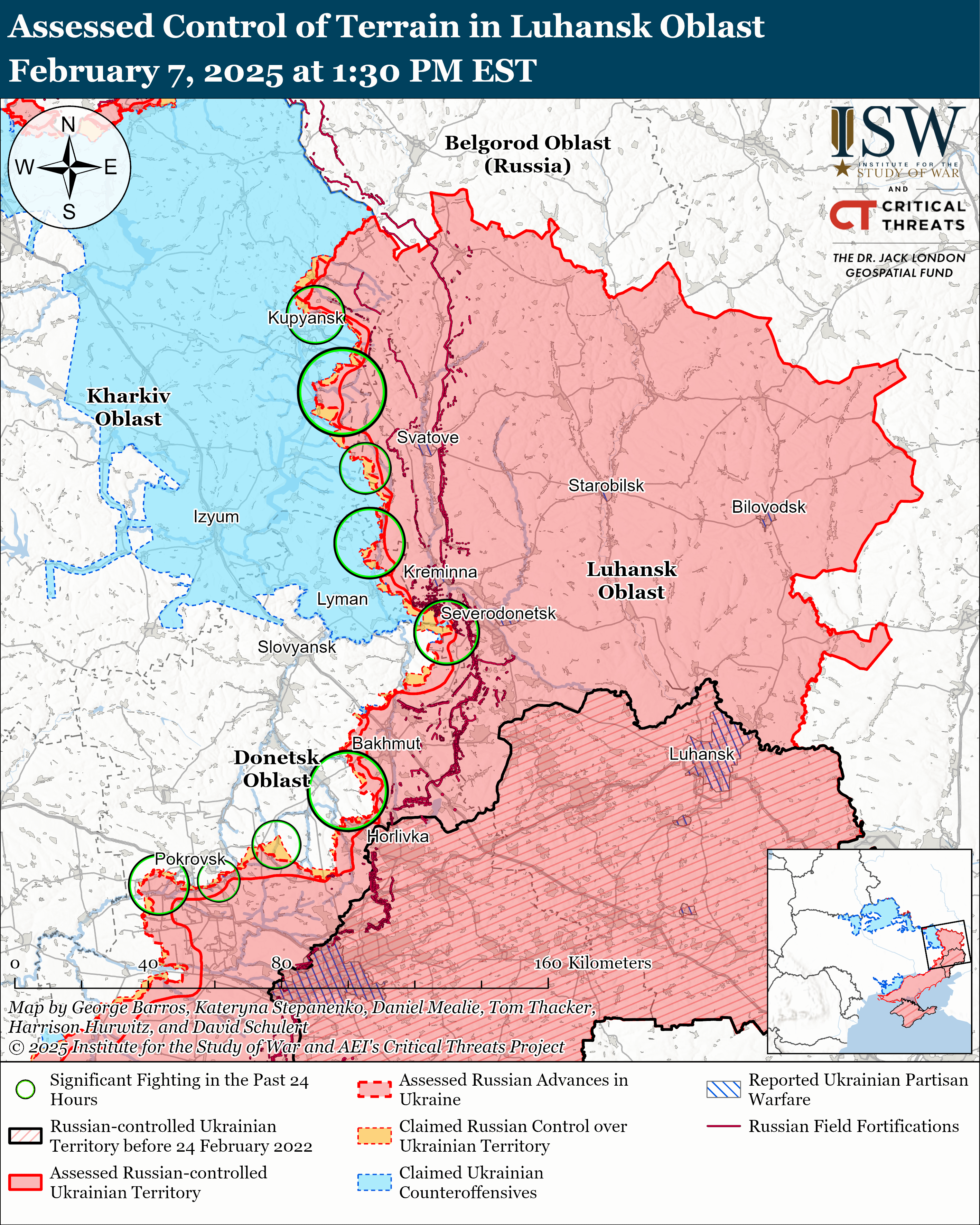 Російські війська просунулися поблизу Борової та Торецька – карти ISW фото 5