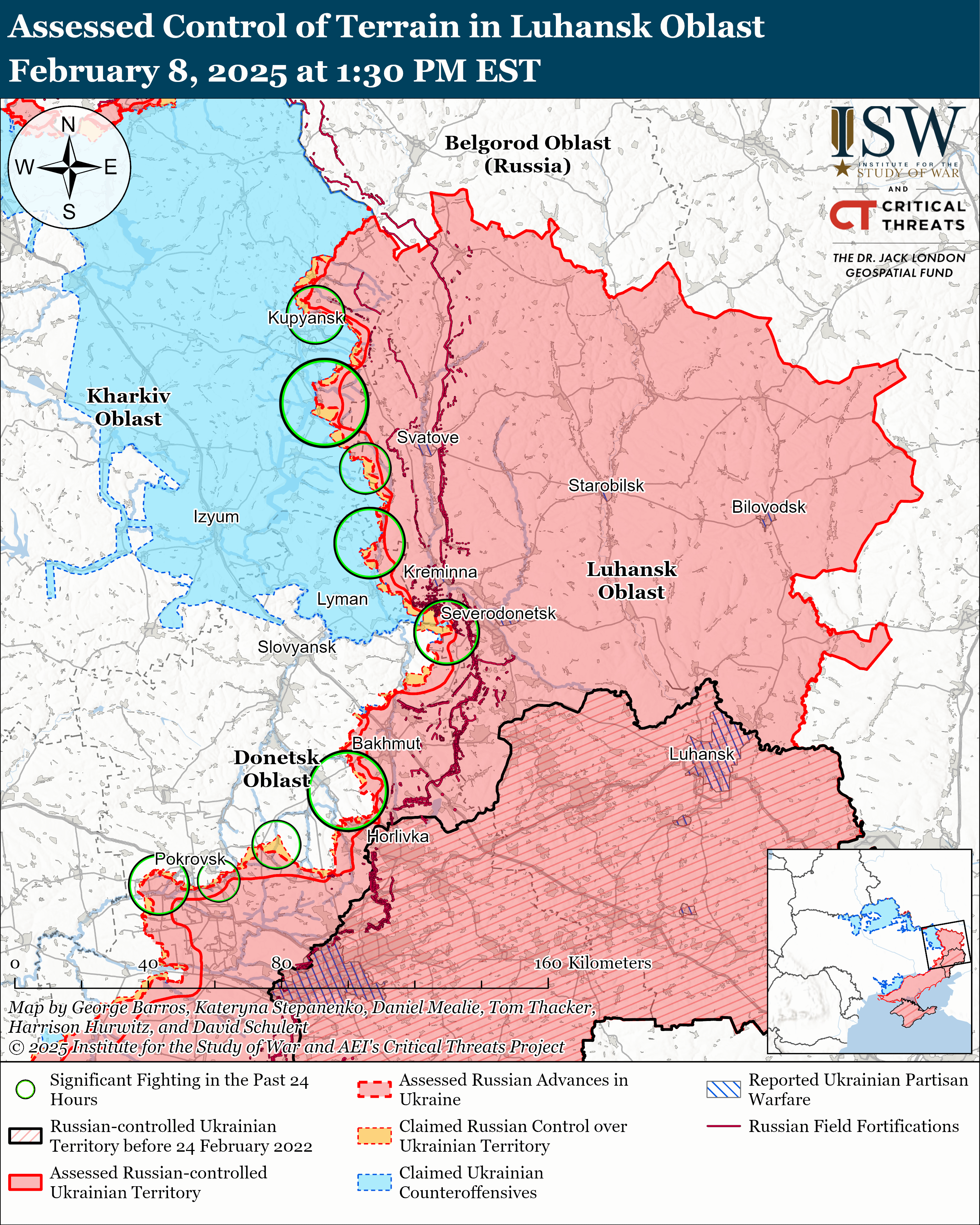 Армія РФ просунулася поблизу Лиману, Куп'янська та Торецька – карти ISW фото 4