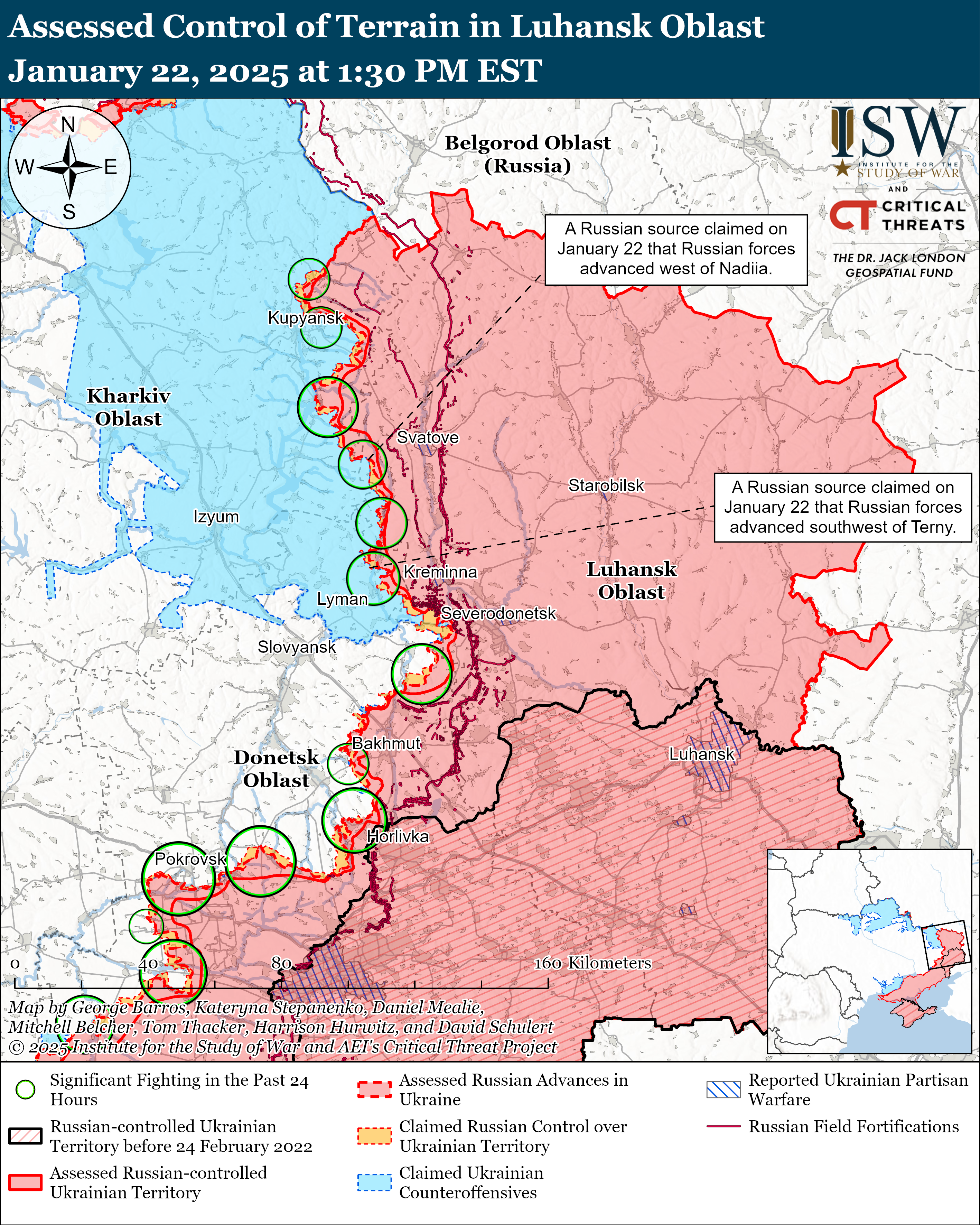 Армія РФ просунулася поблизу п'яти населених пунктів – карти ISW фото 3