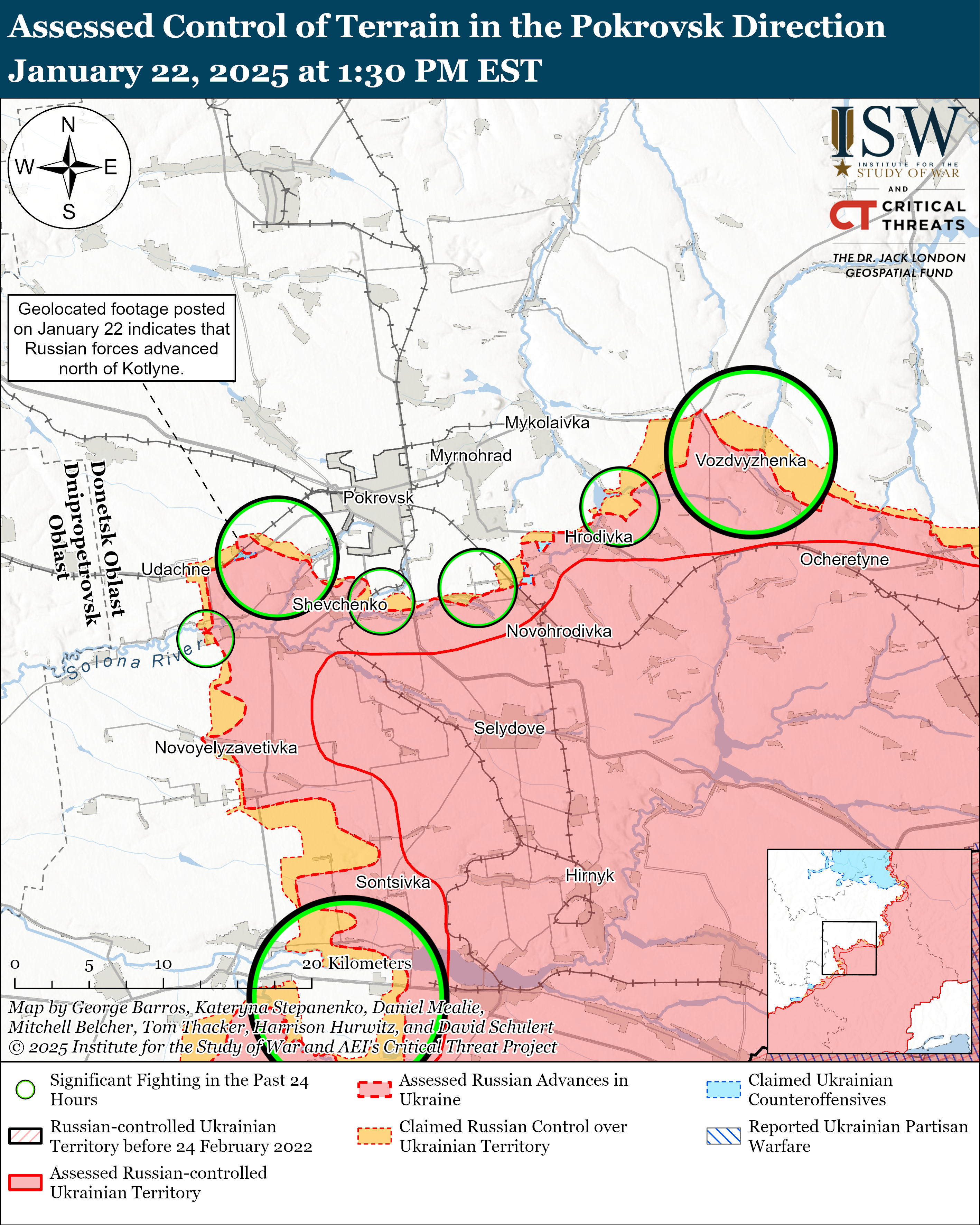 Армія РФ просунулася поблизу п'яти населених пунктів – карти ISW фото 6