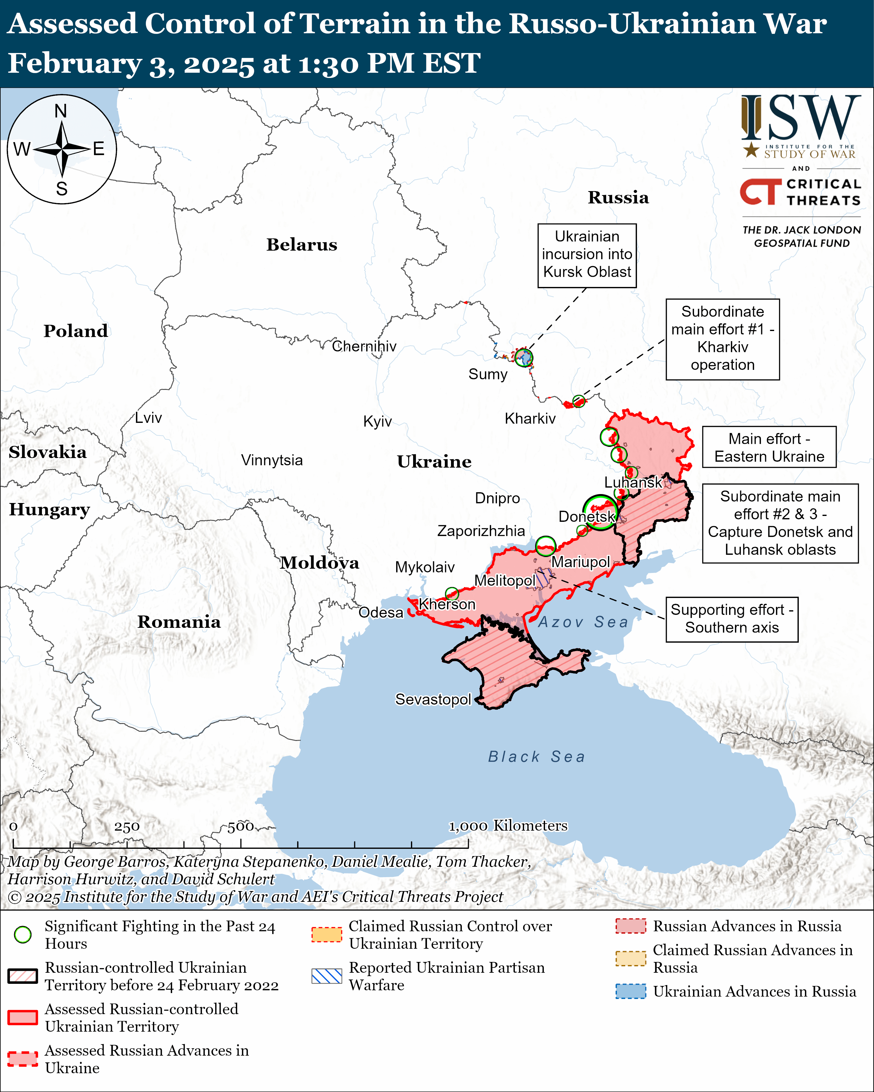 Окупанти просунулись поблизу семи населених пунктів – карти ISW фото 1