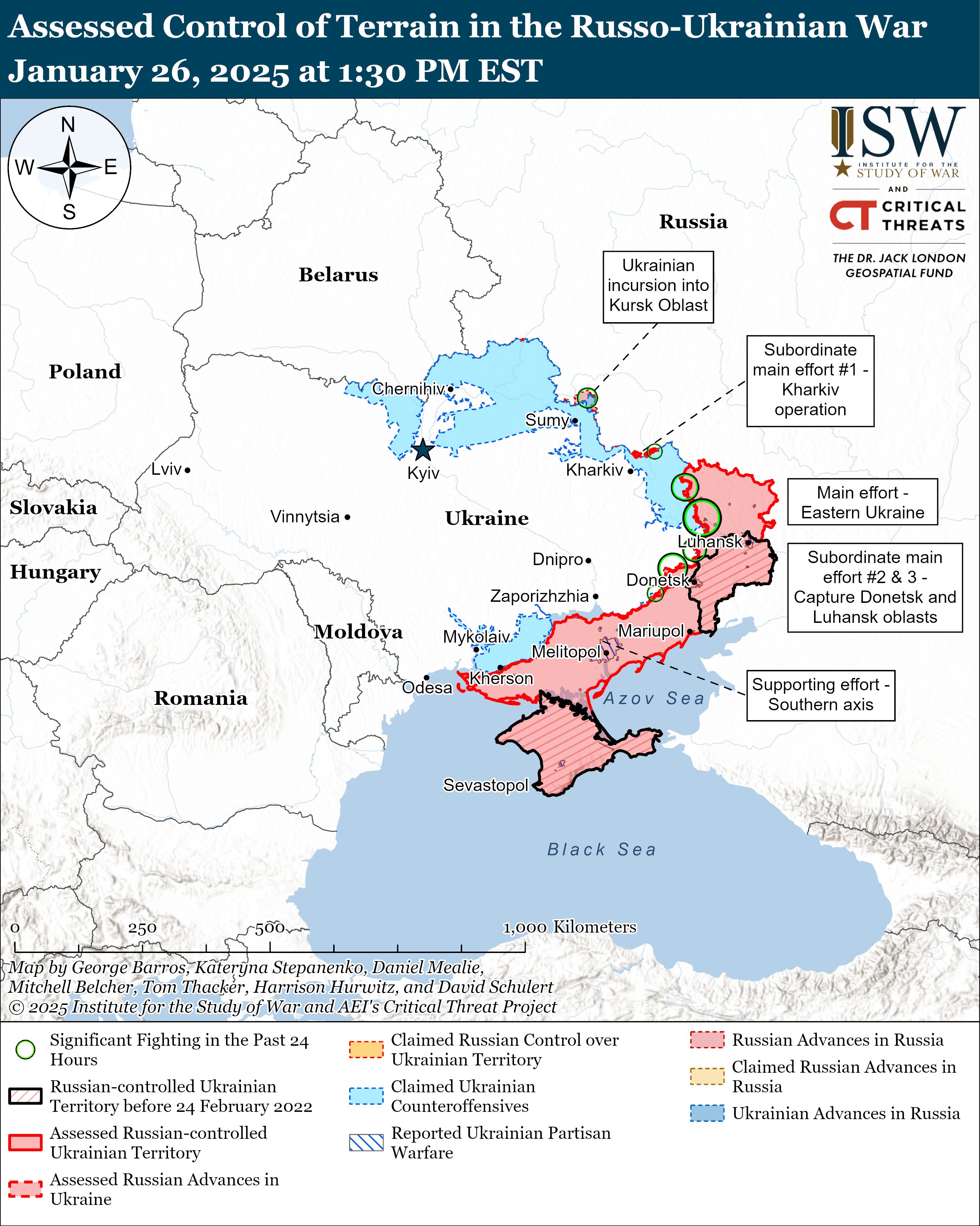 Українські війська просунулися на Курщині та відновили позиції в Торецьку – карти ISW фото 1