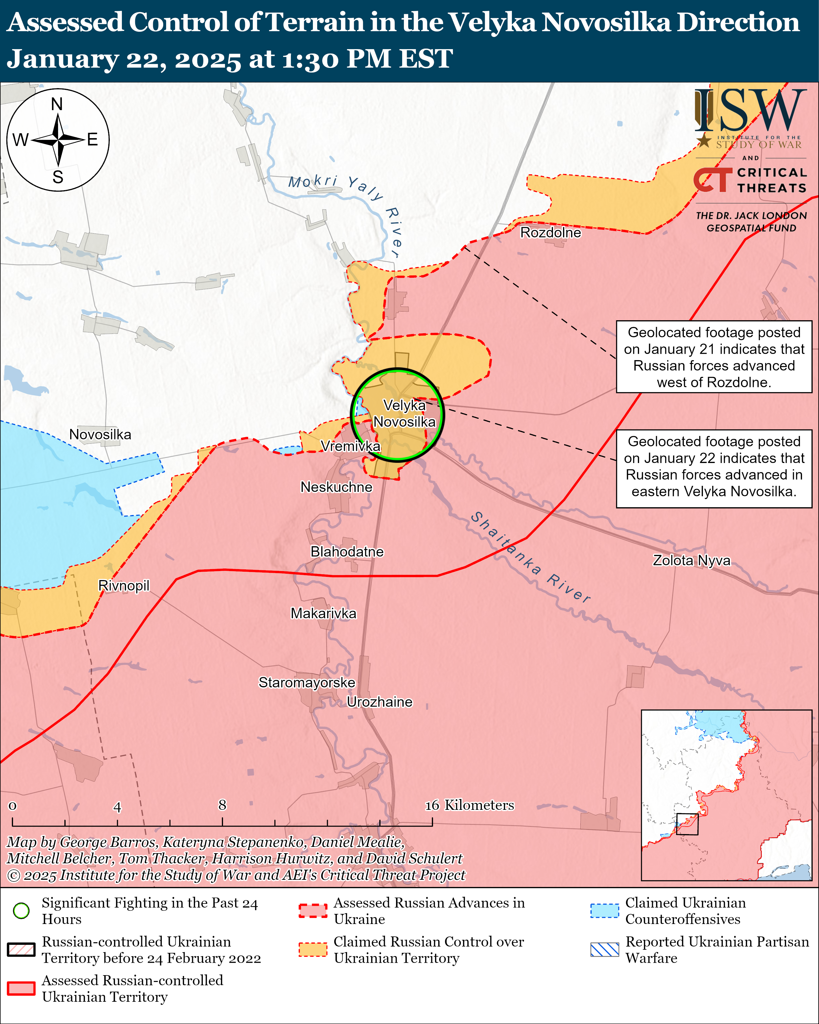 Армія РФ просунулася поблизу п'яти населених пунктів – карти ISW фото 8