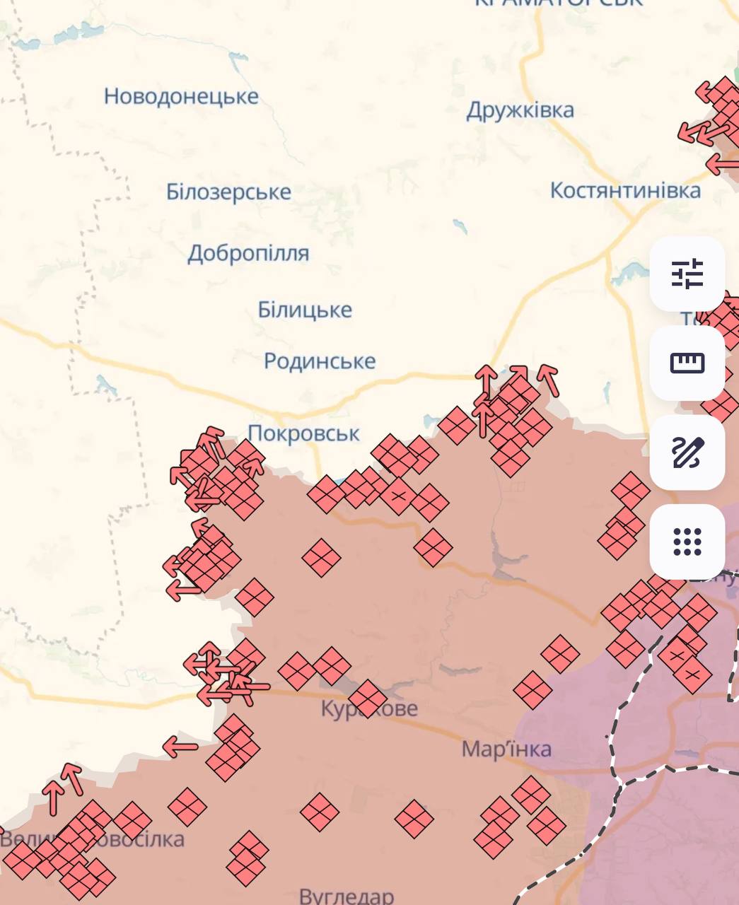 Карта бойових дій в Україні станом на 25 лютого 2025 року фото 6