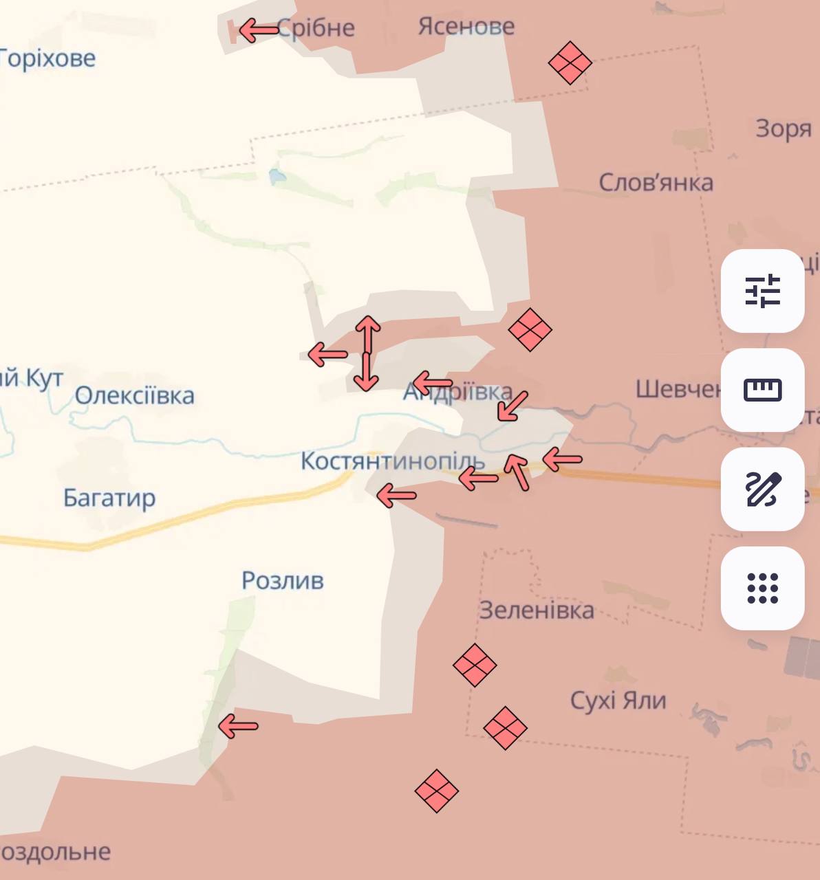 Карта бойових дій в Україні станом на 26 лютого 2025 року фото 8