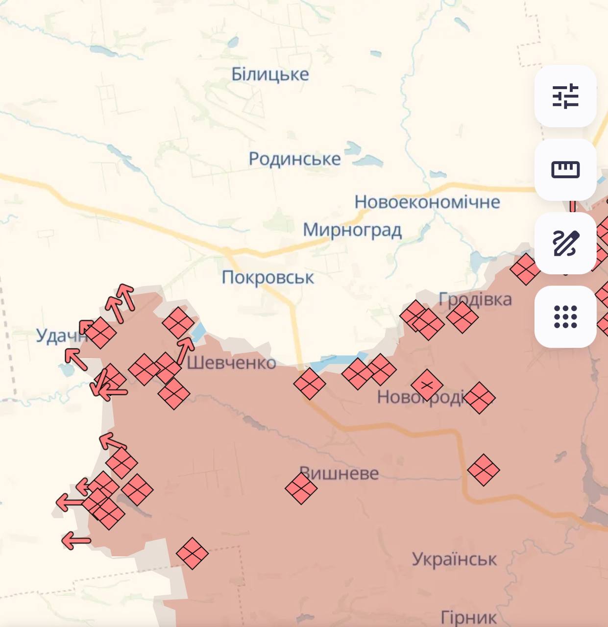 Карта бойових дій в Україні станом на 26 лютого 2025 року фото 8