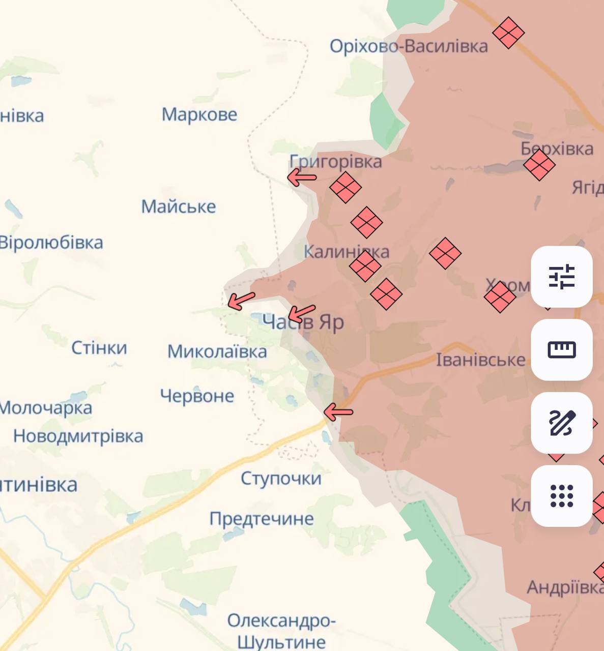 Карта бойових дій в Україні станом на 26 лютого 2025 року фото 6